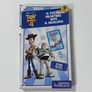 Disney Pixar Toy Story 4 Valentines Puzzle Cards 16